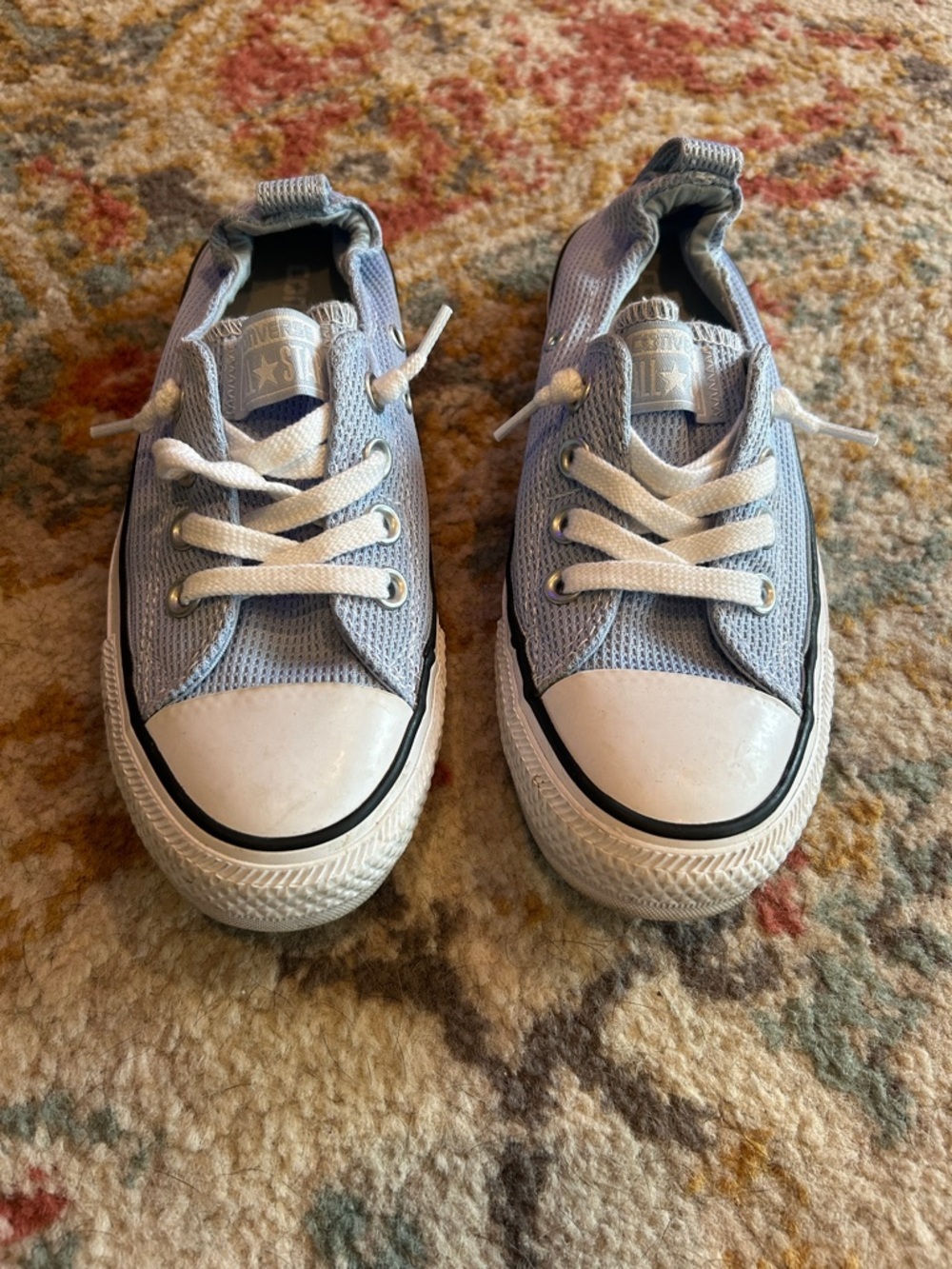 Converse All Star Light Blue Mesh Low-Top Sneakers
